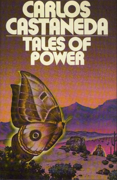 Обложка книги «Tales of Power» с бабочкой над пустыней